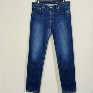 The Stilt Cigarette AG Adriano Goldschmied Dark Wash Denim Jeans Size 29R